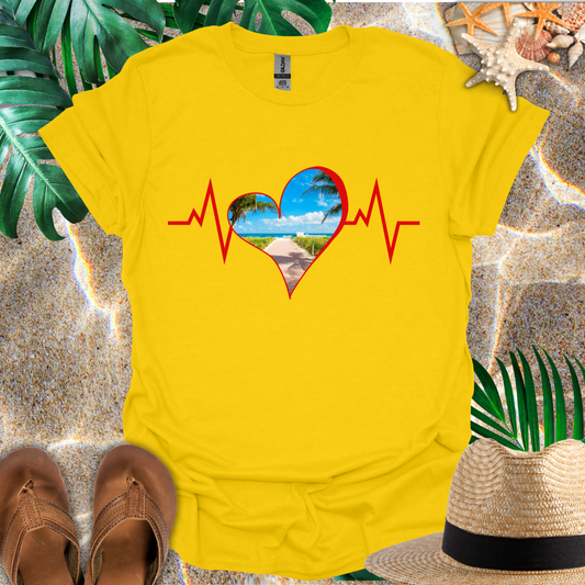 Beach Heart Rhythm T-Shirt