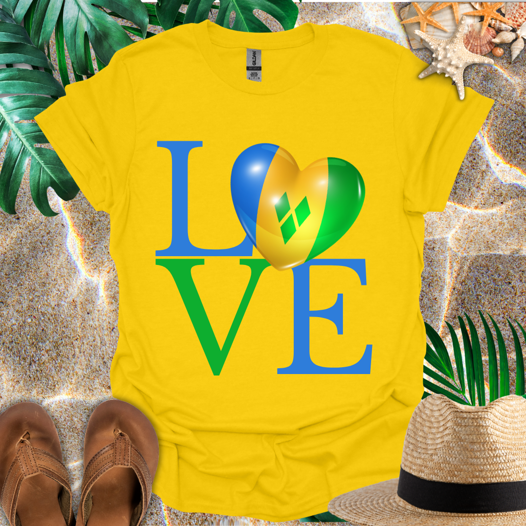 St. Vincent and the Grenadines Love T-Shirt
