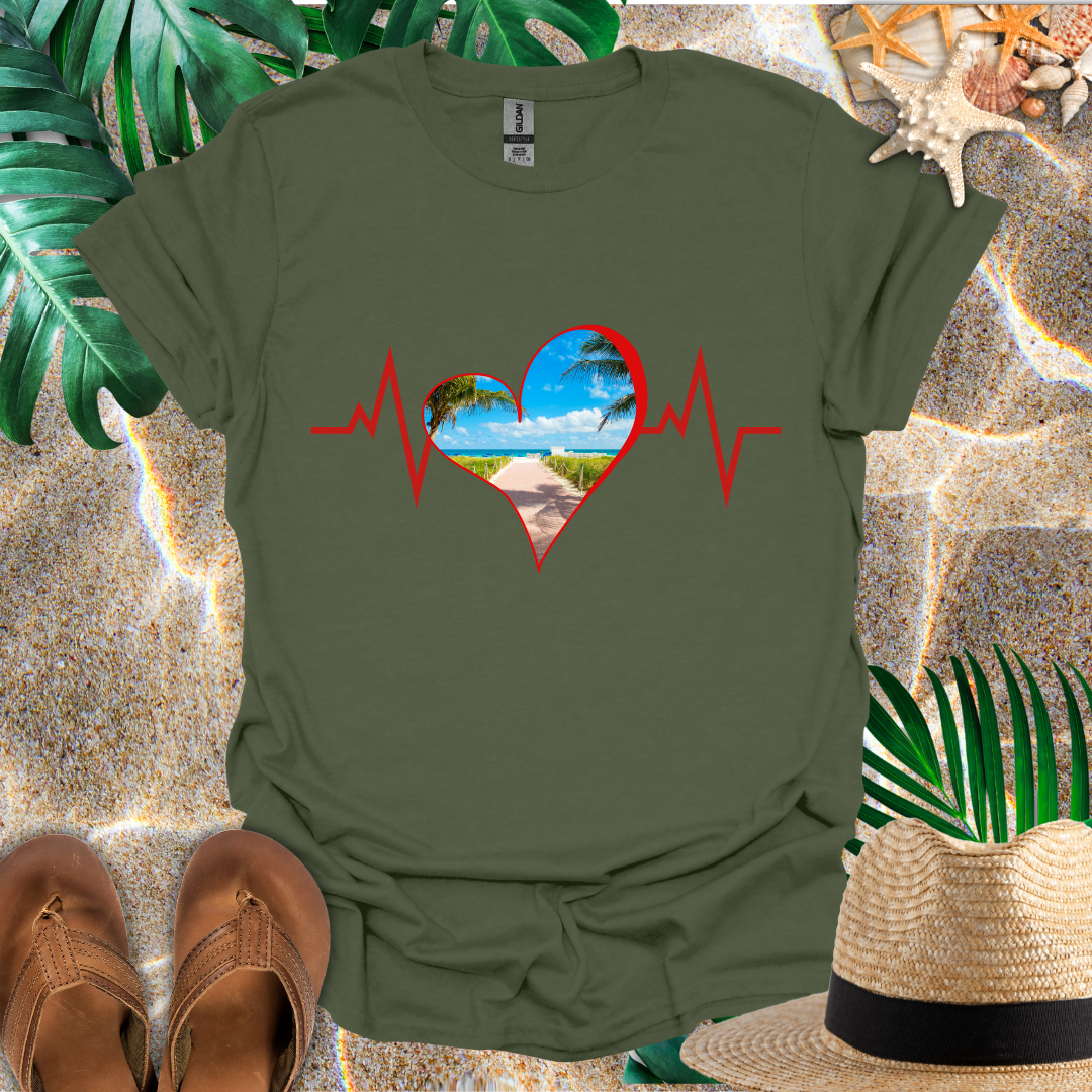 Beach Heart Rhythm T-Shirt