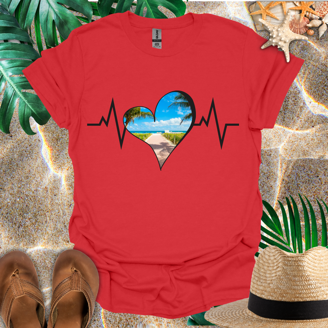 Beach Heart Rhythm T-Shirt