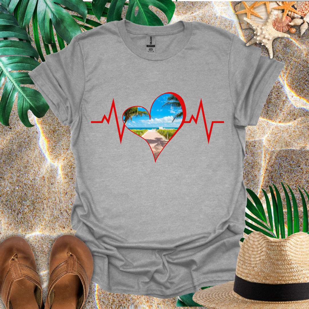 Beach Heart Rhythm T-Shirt