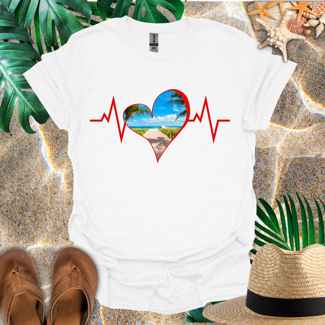 Beach Heart Rhythm T-Shirt