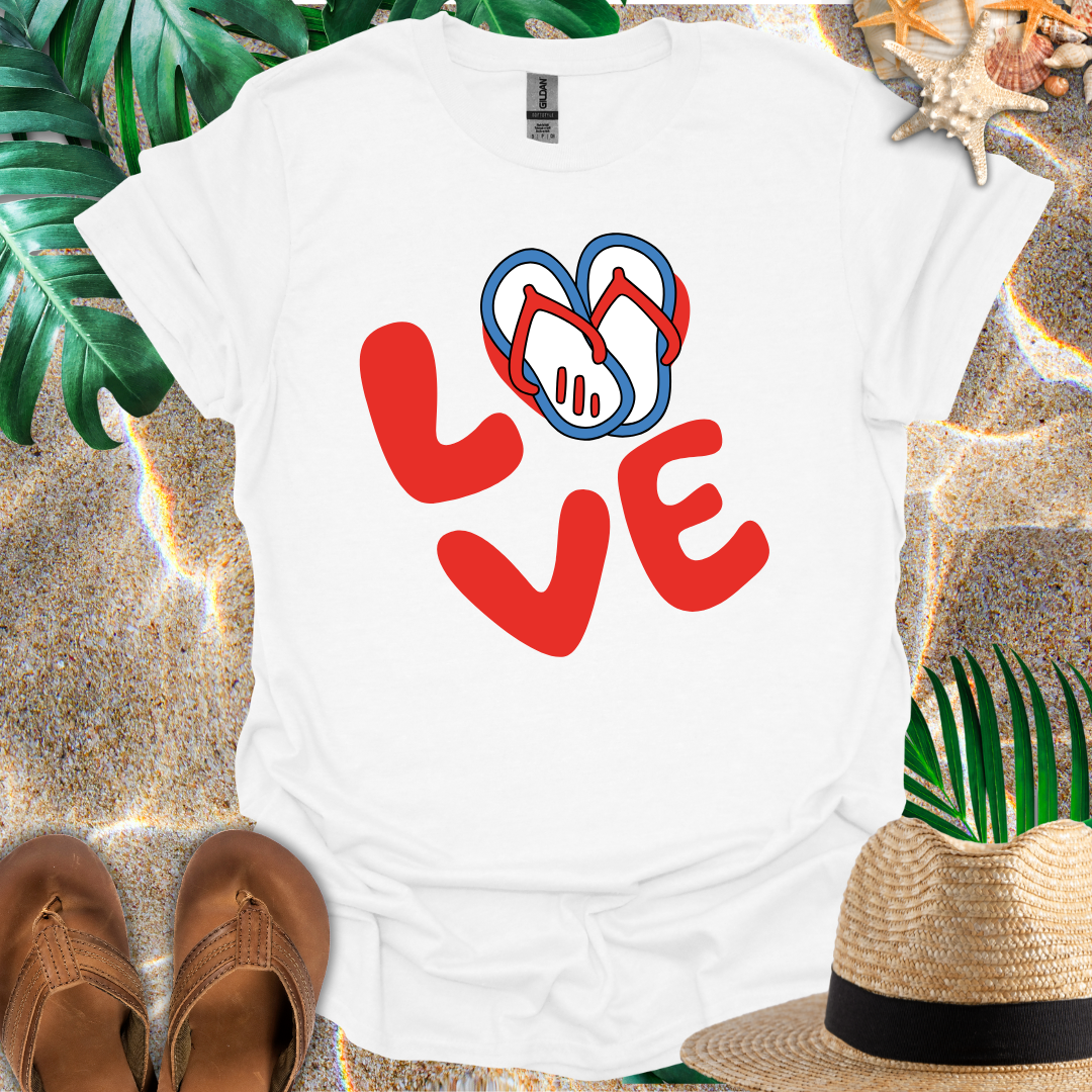 Love Flip Flops T-Shirt