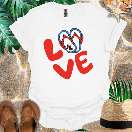 Love Flip Flops T-Shirt